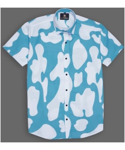 Stylish Shirt with Clouds Pattern