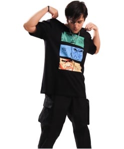 Oversized T-shirt with Classic Movie Flair