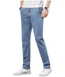 Men's Baggy Jeans Bridging Business and Casual