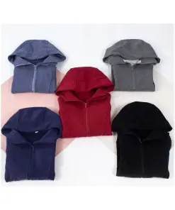 Fleece Hoodie Zipper Jacket