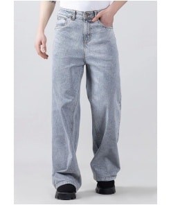 Light Grey Wide Leg Men's Jeans