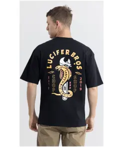 Lucifer Bros Black Oversized T-shirt