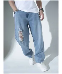 Hubberholme Slim Men Light Blue Jeans
