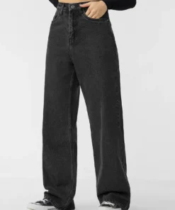 Charcoal (Straight Fit) Women Jeans