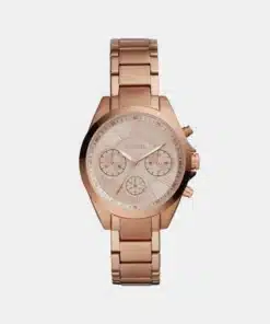 Women Rose Gold Chronograph Stainless Steel Watch