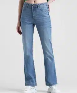 Light Blue High Rise Flared Jeans