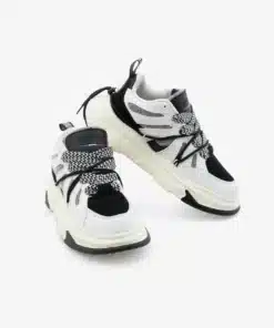 Black & White Chunky Sneakers for Clubwear