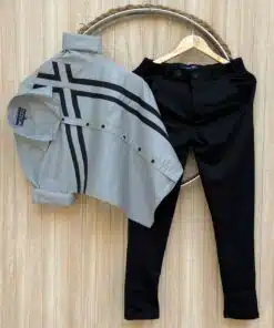 Smart Fit Cotton Shirt & Lycra Pant Set for Men