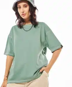 Women's Granite Green Oversized T-shirt