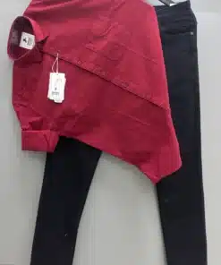 Men’s Cotton Oxford Shirt with Classic Denim Jeans