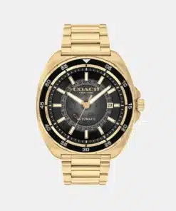 Charter Men Automatic Black Dial Analog Stainless Steel Watch