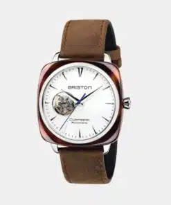 Clubmaster Iconic Men Automatic White Dial Analog leather Watch