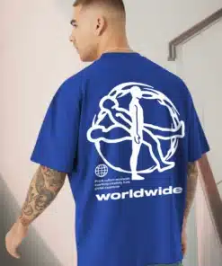 Worldwide Men Oversized Printed T-Shirt