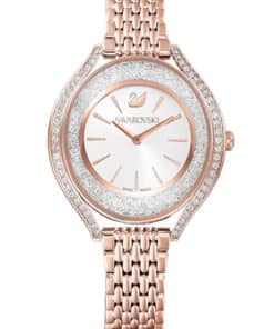 Women's Crystalline Aura Rose Gold Strap Watch