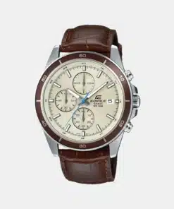 Classic Leather Chronograph Watch for Men
