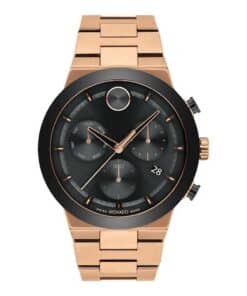 Classic Round Black Dial Watch for Men