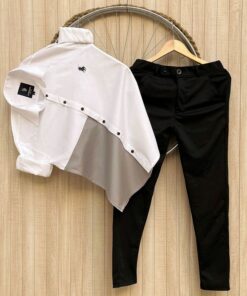 Cotton Formal Shirt with Stretchable Lycra Pants Combo