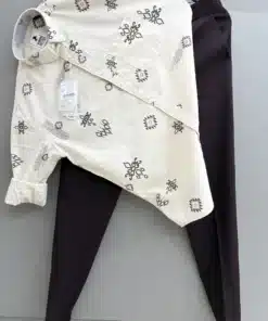 Breathable Printed Linen Shirt and Pants Combo