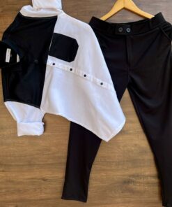 Classic Cotton Shirt Paired with Slim Fit Lycra Pants