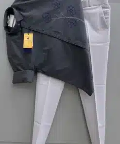 Trendy Floral Shirt with Solid Pants Combo