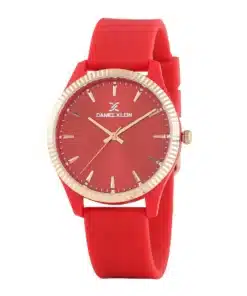 Classic Analog Watch with Red Dial for Men