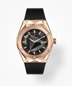 Elegant Rosegold and Black Watch for Men