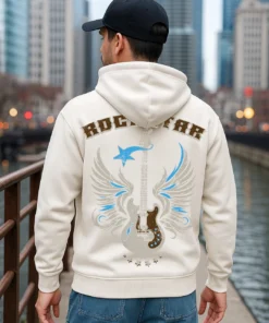 Desert Rock Legend Graphic Oversized Hoodie for Men