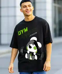 Men's Black Reaper Workout Graphic Loose Fit T-Shirt