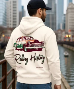 Men’s Gardenia Classic OG Oversized Graphic Sweat Hoodie