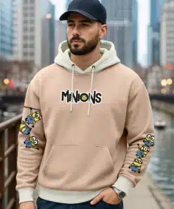 Men’s Oversized Ginger Root Hoodie with Minion Mashup Graphic